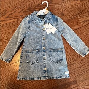 7 For All Mankind Light Denim Dress 3T